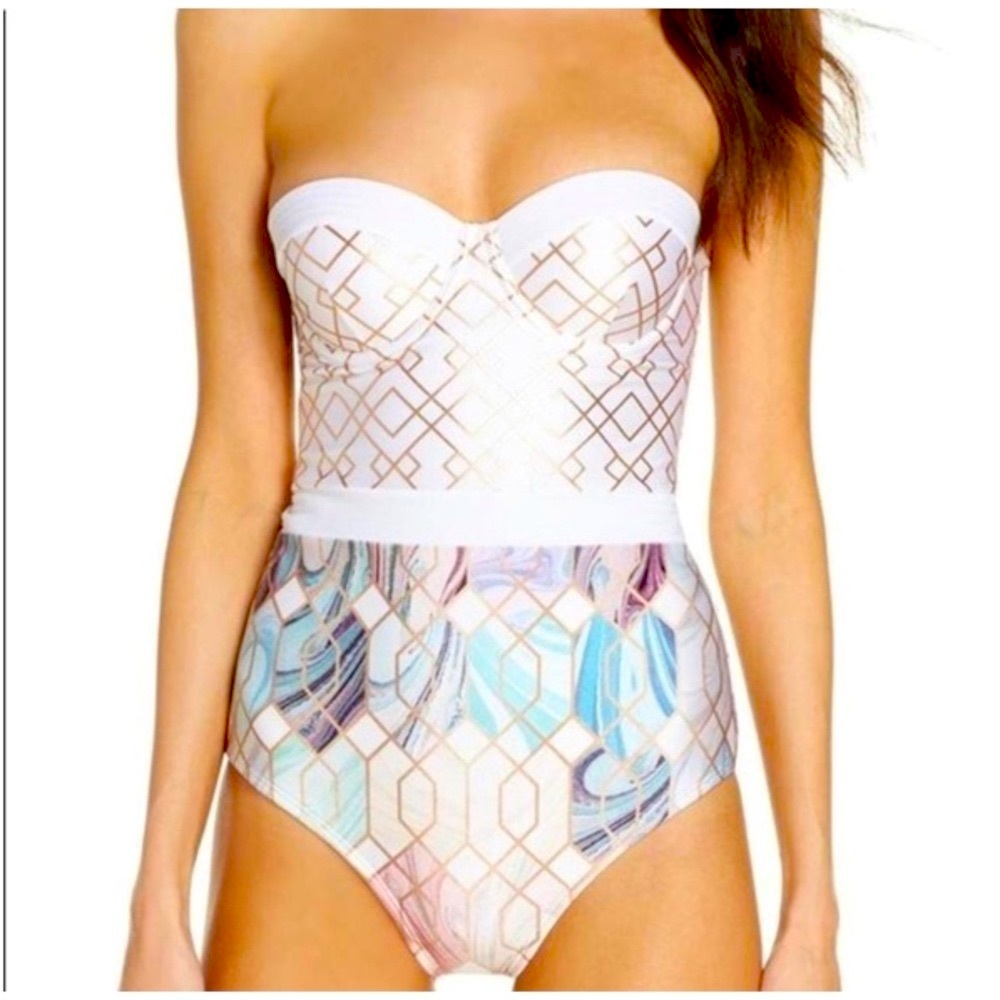 NWT! Ted Baker Sea Of Clouds Swimsuit